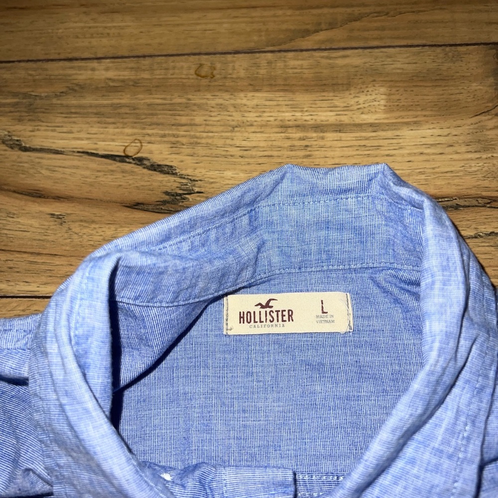 blue button down - image 3